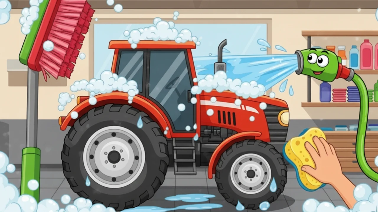 Kids Farm Tractors on Hills screenshot