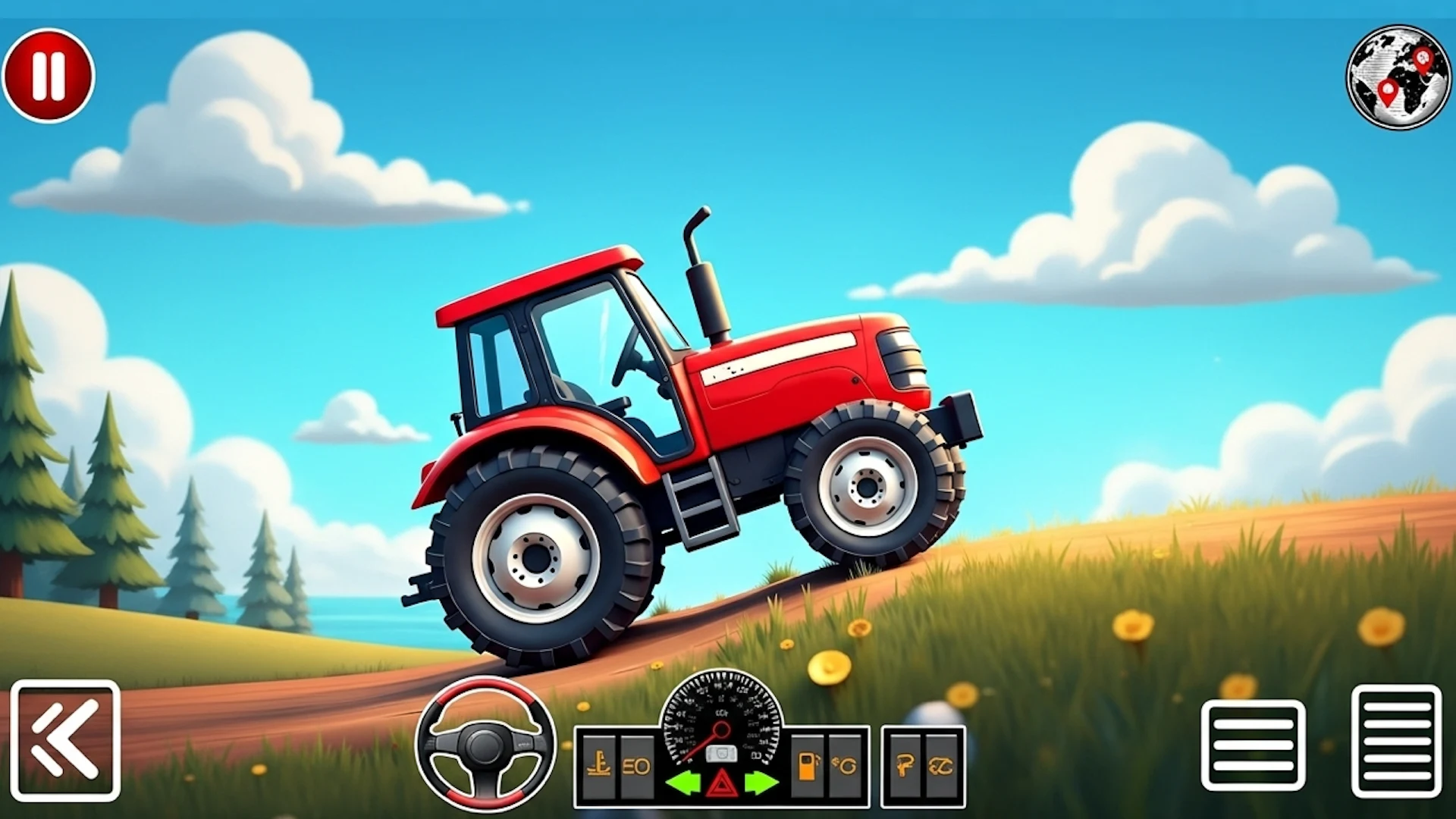 Kids Farm Tractors on Hills screenshot